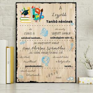 Ajándék tanárnak - Tábla tanároknak év végére 1.-4.o. kép