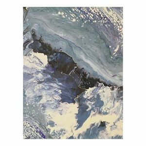 Poszter, absztrakt, keret nélkül, 30x40 cm, szürke - UNE ILE - Butopêa kép
