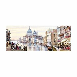 Vászon falikép, canal grande, 60x150 cm, bézs - VENISE - Butopêa kép