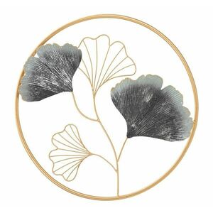 Ginkgo biloba fali dekoráció, arany és szürke - ORGRIS - Butopêa kép