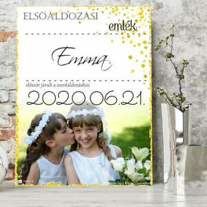 Elsőáldozási ajándék - Emlék elsőáldozásra fotóval kép