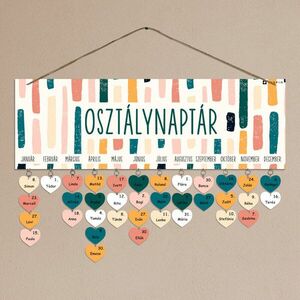 Osztálynaptár pasztell színekben kép