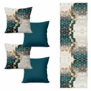 Asztali futó és 4 db párnahuzat szett Optic - Minimalist Cushion Covers kép