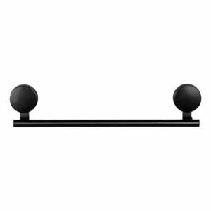 Static-Loc® Pavia fekete fali törölközőtartó, szélesség 40 cm - Wenko kép
