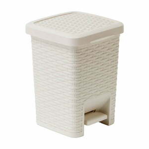 Rattan Pedal Bin Calico krémszínű fürdőszobai pedálos szemetes, 6 l - Addis kép