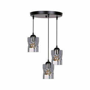 Fekete függőlámpa üveg búrával Felis – Candellux Lighting kép