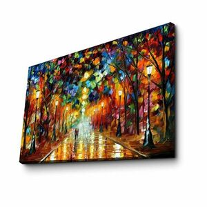 Vászon falikép, Leonid Afremov másolat, bordó-sárga - NOVEMBRE - Butopêa kép