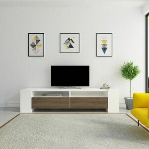 TV állvány, diófa fehér - - Butopêa kép