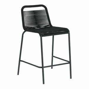 Glenville fekete acélszerkezetű bárszék, magasság 62 cm - Kave Home kép
