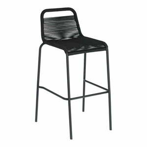 Glenville fekete acélszerkezetű bárszék, magasság 74 cm - Kave Home kép