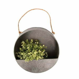Szürke fali virágtartó, ø 30 cm - Esschert Design kép