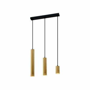 Fekete-aranyszínű függőlámpa fém búrával 6x46 cm Tubo – Candellux Lighting kép