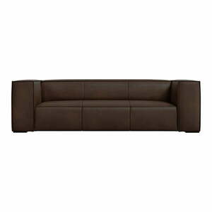 Sötétbarna bőr kanapé 227 cm Madame – Windsor & Co Sofas kép