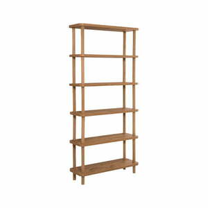 Natúr színű könyvespolc borovi fenyő dekorral 80x168, 5 cm Step – Kalune Design kép