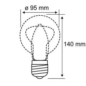 Paulmann LED gömb lámpa E27 7W dimm. meleg kép