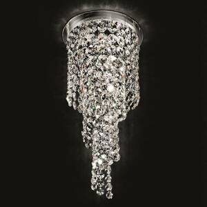 Spirál alakú krist. mennyezeti lámpa Shine, 30cm kép