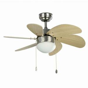 Mennyezeti ventilátor Palao S lámpával matt nikkel kép