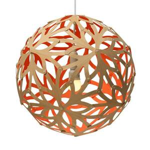 david trubridge Floral függőlámpa Ø 40cm bambusz-piros kép