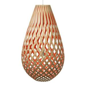 david trubridge Koura függőlámpa 75 cm bambusz-piros kép