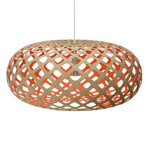 david trubridge Kina függőlámpa Ø 80cm bambusz-vörös kép