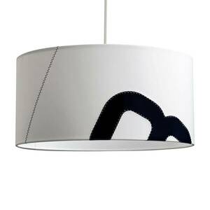 Akasztólámpa home harbour vitorlából 45cm fehér/fekete kép