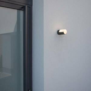 LED kültéri fali lámpa Cyra, 1 izzós matt fekete kép