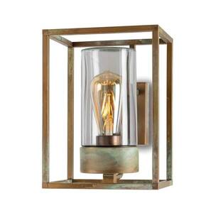 Kültéri falilámpa Cubic³ 3363 antik s.réz/tiszta kép