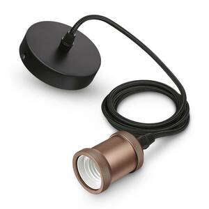 Philips Vintage függőlámpa E27, rózsaarany kép