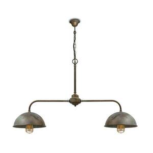 Függő lámpa Circle antik réz színű, két-izzós kép