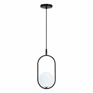 Fekete függőlámpa üveg búrával 18.5x15 cm Cordel – Candellux Lighting kép