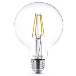LED gömb lámpa E27 7W 827 G95 átlátszó kép