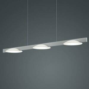 Helestra Pole LED függő lámpa három izzós nikkel kép