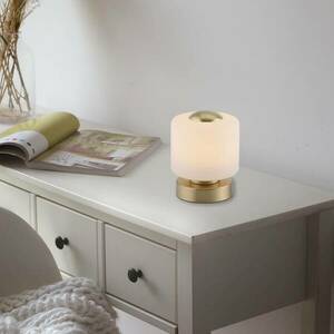 LED asztali lámpa Bota, dimmer matt s.réz kép