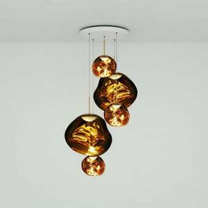 Tom Dixon Melt Large Round lógólámpa 5-izzós arany kép