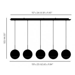 Tom Dixon Mirror Ball 25 cm Lineáris 5-izzós arany kép