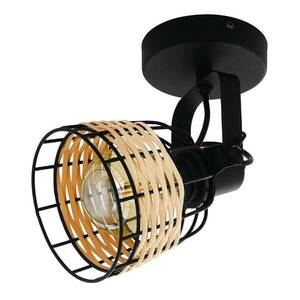 Anwick 1 spotlámpa, acél/rattan, egy izzós kép