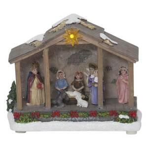 Nativity LED deco lámpa, elemes, 19 cm kép