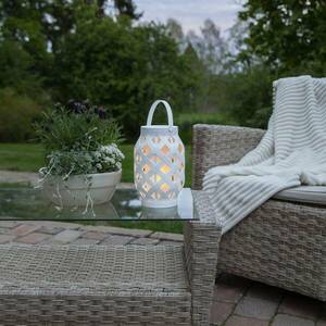 Flame Lantern LED lámpa, fehér, magasság 23 cm kép