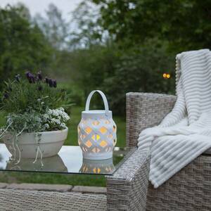 Flame Lantern LED lámpa, fehér, magasság 16 cm kép