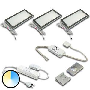 Pultvilágító lámpa Dynamic LED Sky 3 db nemesacél kép