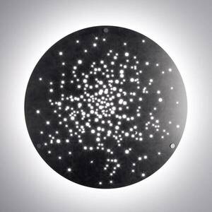 Fabbian Lens LED fali lámpa Ø 90 cm bronzozott kép