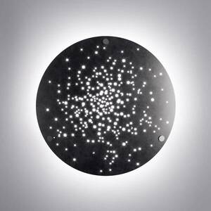 Fabbian Lens LED fali lámpa Ø 60 cm bronzozott kép