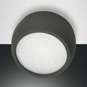 Kerek LED LED downlight Vasto, antracit kép