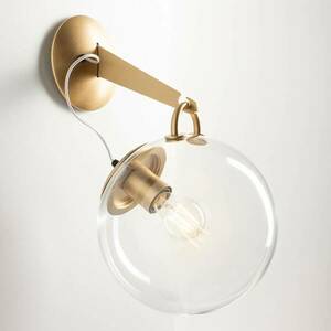 Artemide Miconos üveg fali lámpa sárgaréz kép
