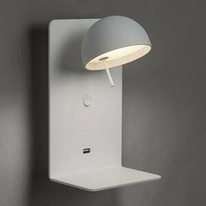 Bover Beddy A/02 LED fali lámpa fehér, USB-csatl. kép