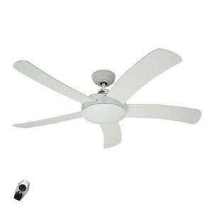 Falcetto mennyezeti ventilátor fával, fehér kép