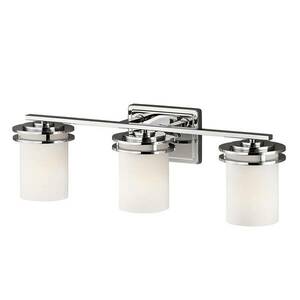 LED fali lámpa Hendrik IP44 króm/üveg, három izzós kép