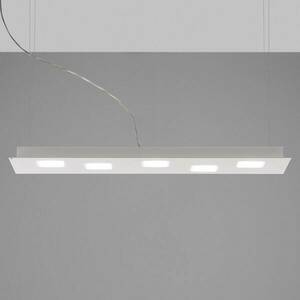 Fabbian Quarter - fehér LED függő lámpa öt izzós kép