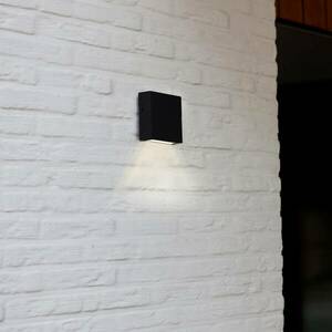 LED kültéri fali lámpa Gemini XF, matt fekete kép
