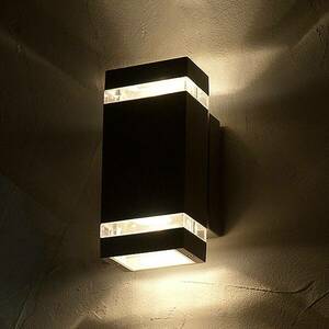 LED kültéri fali lámpa Focus szögletes 2fl. kép